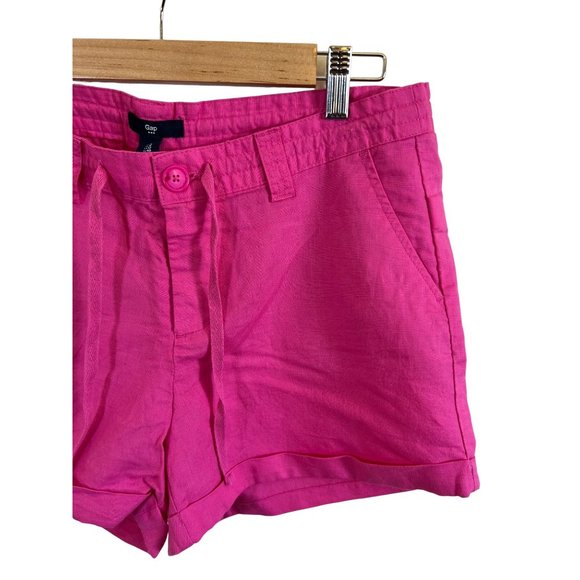 GAP Happy Pink Light Weight Shorts with Draw String Size 8 - Picture 3 of 11